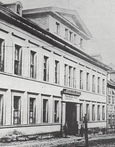 Historische Aufnahme eines Stadthauses