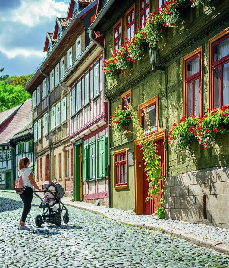 Fachwerkgasse in der Altstadt